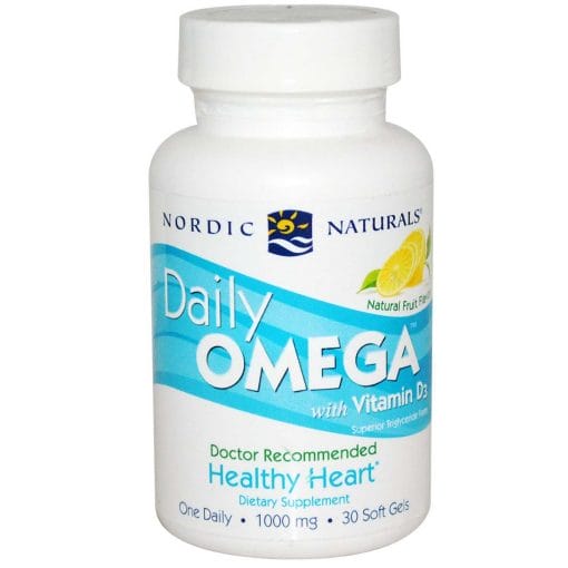 Daily Omega with Vitamin D3 - Natural Fruit - 30 Soft Gels
