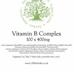 Vitamin B Complex Tablet Product Label