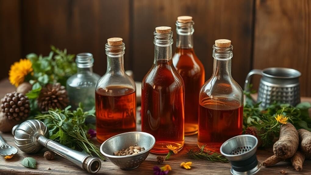 alcohol extraction herbal tinctures
